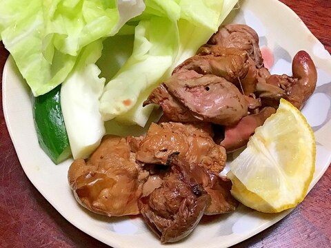 鶏レバーの粕漬け焼き。